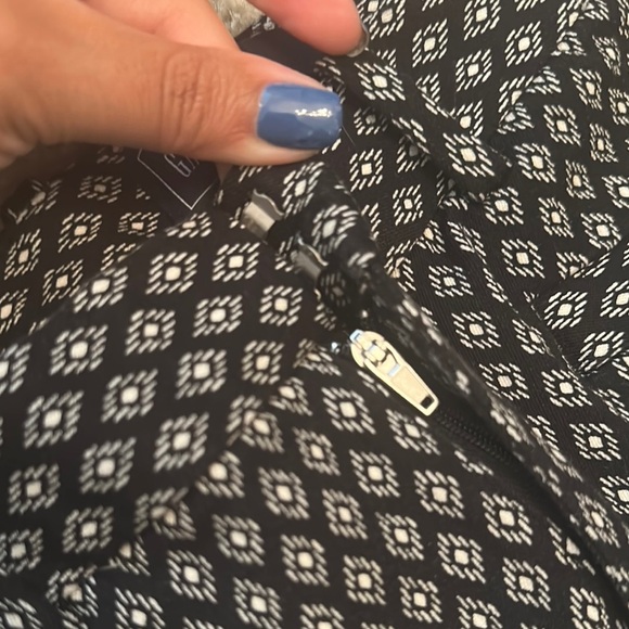 GAP Black and White Diamond Patterned Skinny Pant Cotton Women’s 4 Office - Picture 9 of 9